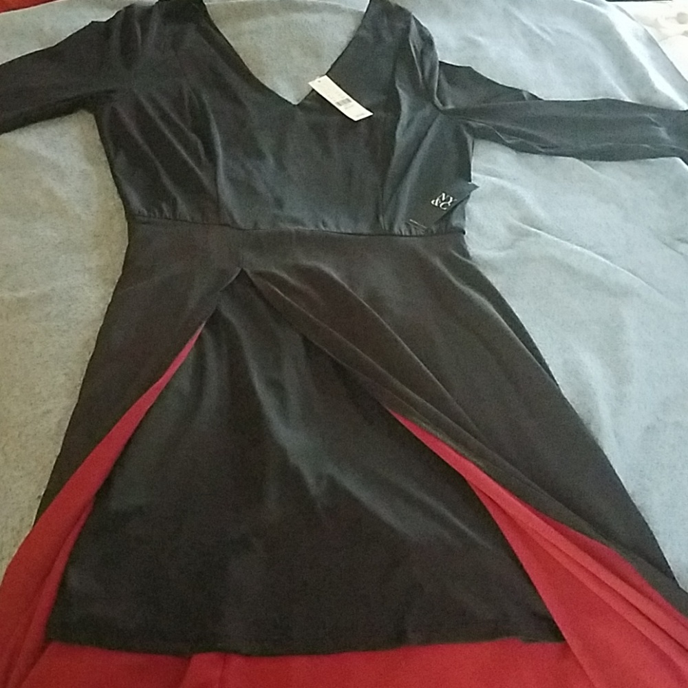 Black skirt with overlay